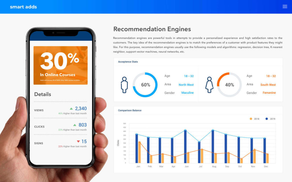 Advertising dashboard example 1
